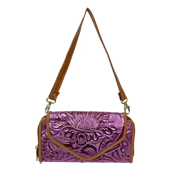 [C03KASITOMLI] CARTERA KARO TEXTIL (TORNASOL MUÑEQUEADO LILA).webp