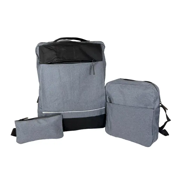 [B01IM6015GRNE] IMPORTACION COMBO MOCHILA 6015 GRIS/NEGRO