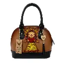 BOLSO VAQUETA ARTESANAL ABIGAIL LELE BICOLOR SHEDRON NEGRO 06