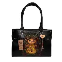 BOLSO VAQUETA ARTESANAL CRUSTACEO LELE BICOLOR NEGRO 03