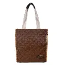 IMPORTACION BOLSO CCH SINTETICO CORCHO CAFE