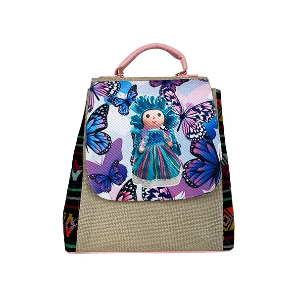 MOCHILA YUTE ESTAMPADO LELE 1