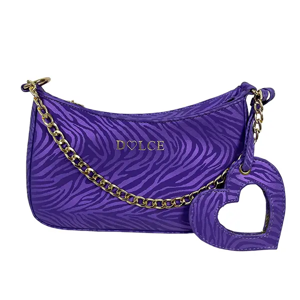 CORAZON VEGANO ANIMAL PRINT VIOLETA