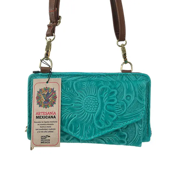 LULU PIEL FLORES AQUA