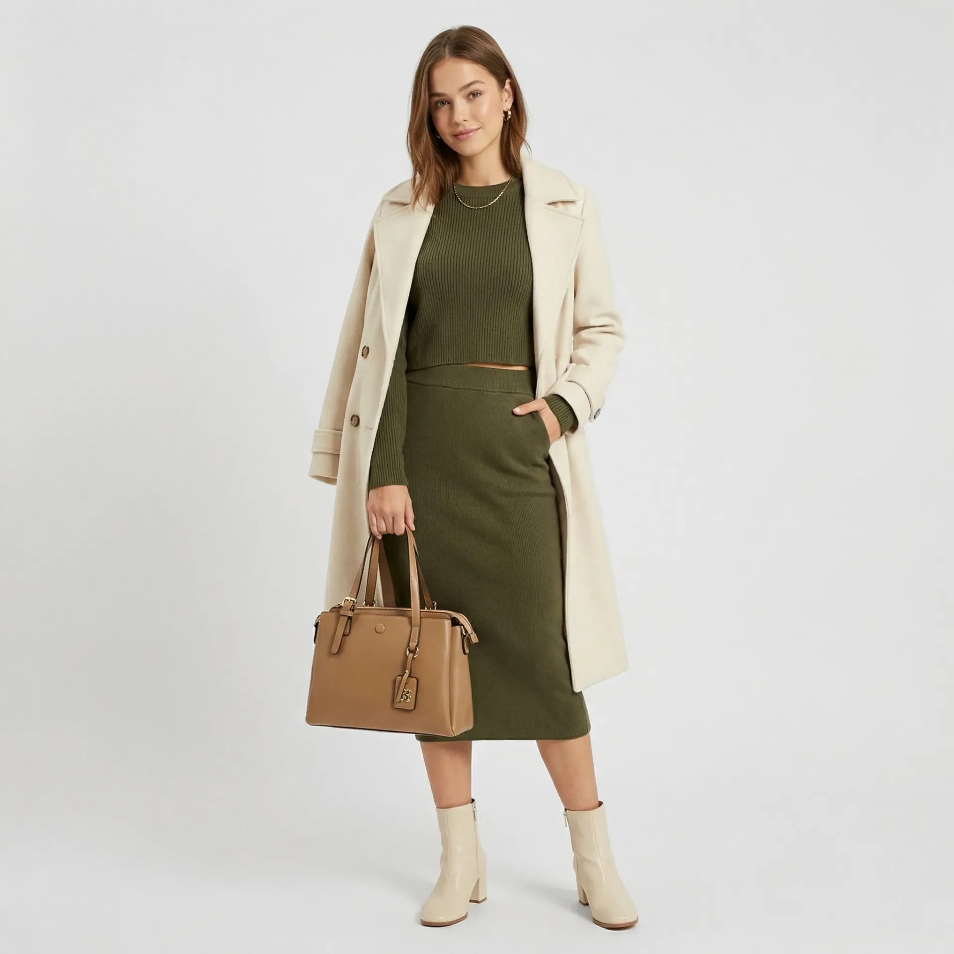 [B2IM568BEI] IMPORTACION BOLSO 568 BEIGE