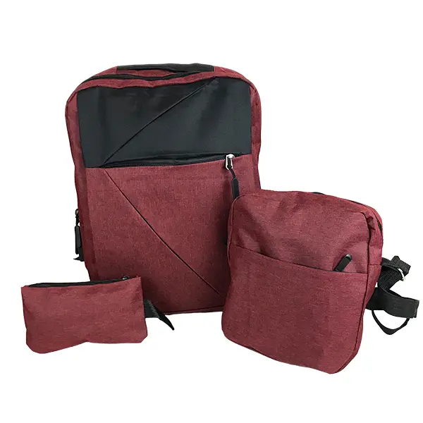 IMPORTACION COMBO MOCHILA 6015-1 VINO/NEGRO
