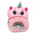 IMPORTACION MOCHILA PELUCHE UNICORNIO ROSA