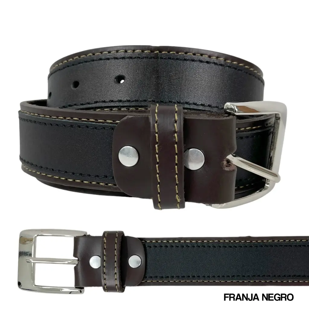 CINTURON PIEL FRANJA