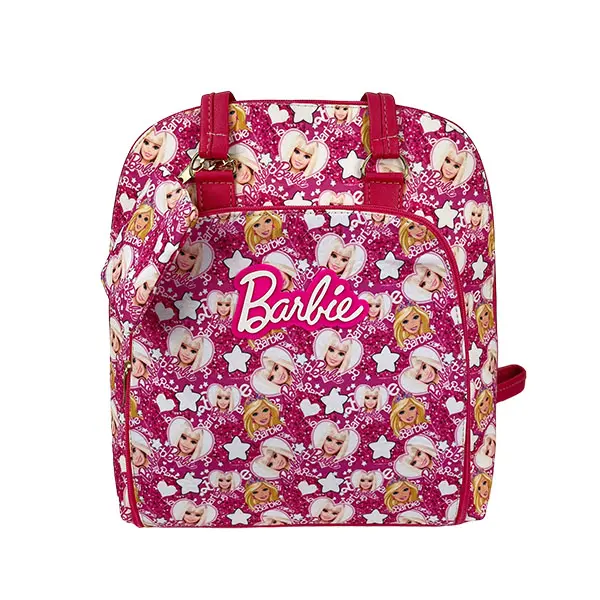 MOCHILA 2 BARBIE TEXTIL 