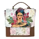 [M02ANTEESFR2] MOCHILA ANAHI TEXTIL  (TERCIOPELO ESTAMPADO FRIDA 2)