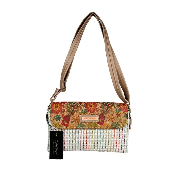 [B02EVCOEYUBLA] MARICONERA EVA TEXTIL (CORCHO ESTAMPADO YUTE BLANCO)