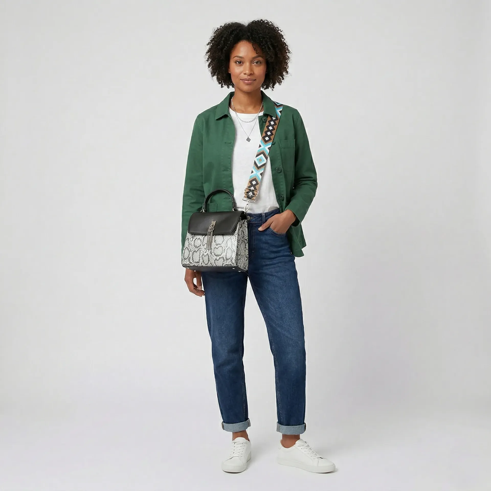 [B01122039NEBL] IMPORTACION VENADO 122039 (NEGRO/BLANCO)