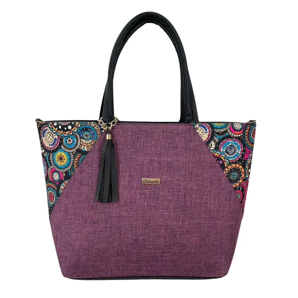 BOLSA PAJA MORADA 