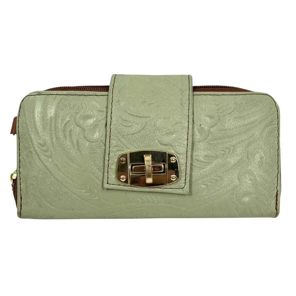 CARTERA BROCHE PIEL COLORES