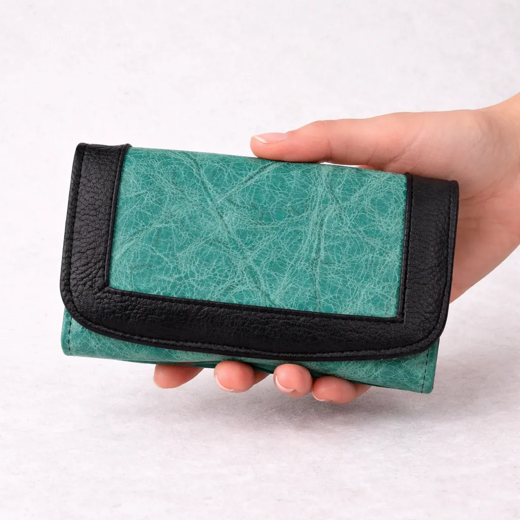 [B02JENPLVJ] CARTERA JENNY PIEL (LISO VERDE JADE)