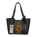 PAULA GRANDE PIEL LISO FRANJA FLORES SHEDRON