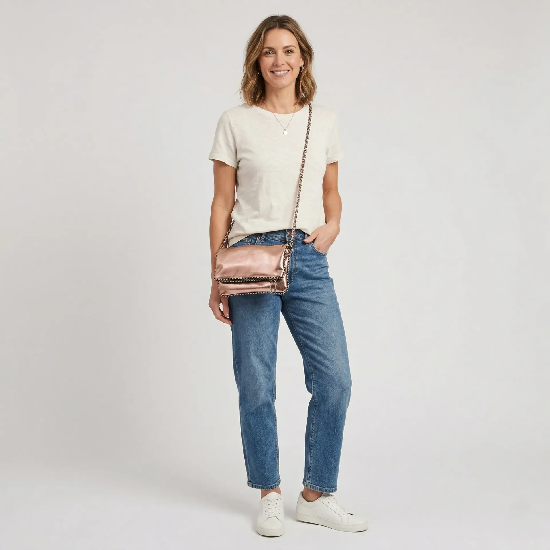 [B02TASROSM] TAMMY SINTETICO (ROSA METALICO)