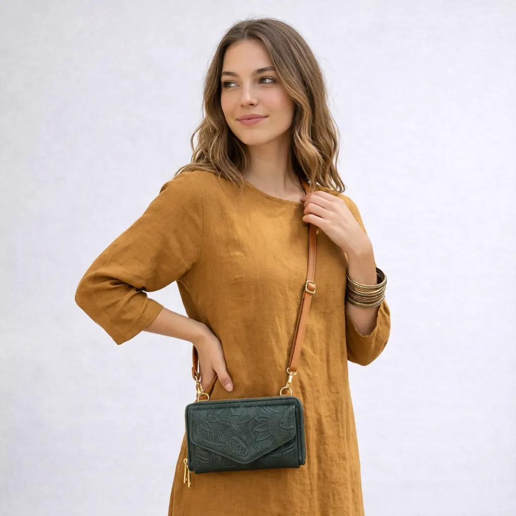 [C22LULPGVEB] LULU PIEL (GIRASOL VERDE BANDERA)