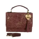 [B06CQGMVOC] COQUETA PIEL  (GIRASOL MUÑEQ VINO/ORO/CAFÉ)