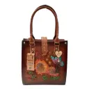 BOLSO VAQUETA VANIA FLORES MUÑEQ SHEDRON