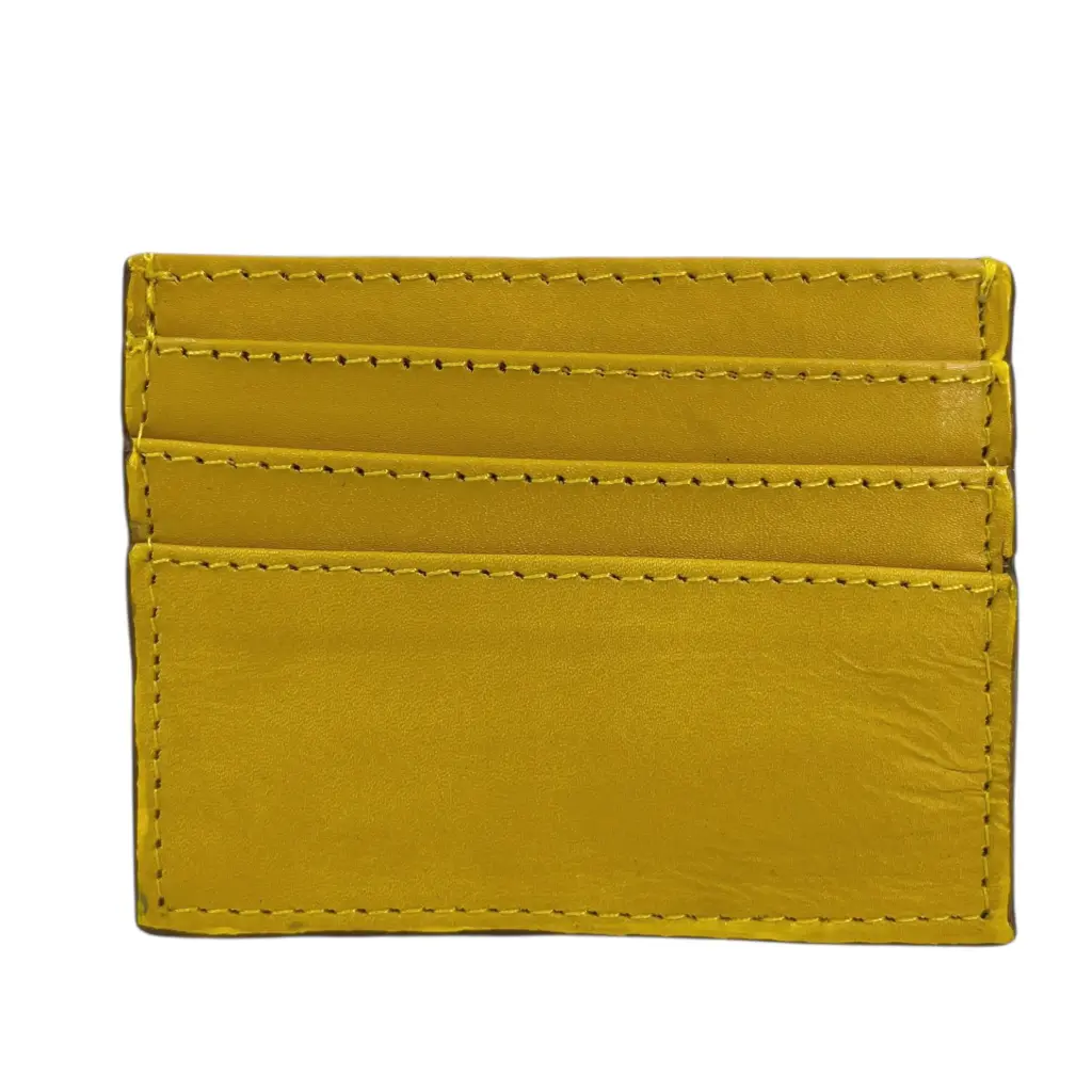 [B1TRPAMA] TARJETERO PIEL (AMARILLO)
