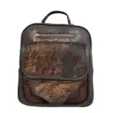 MOCHILA FLOR PIEL PELO 