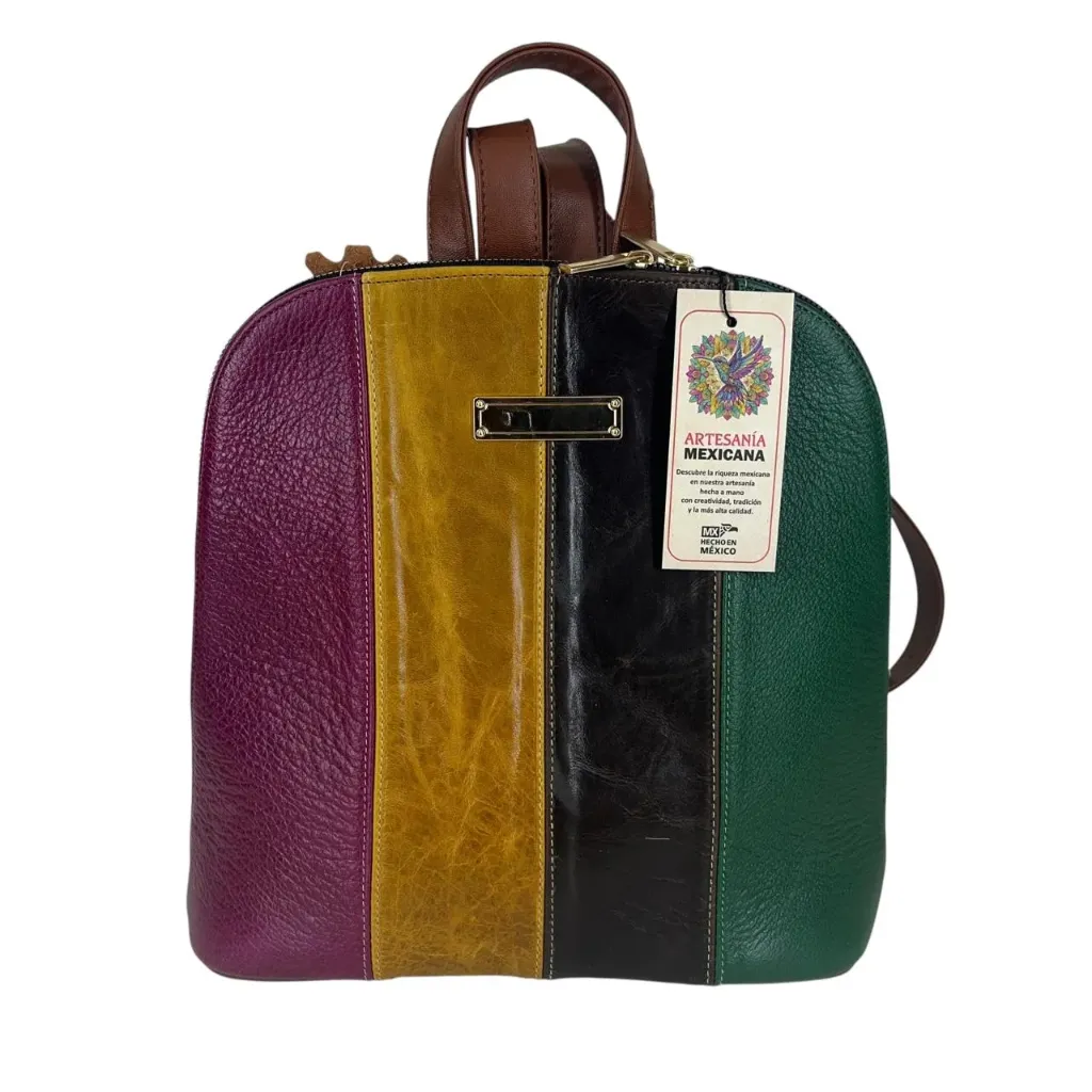 [M4M2VFLT] MORRAL 2 VAQUETA (LINEAS COLORES)
