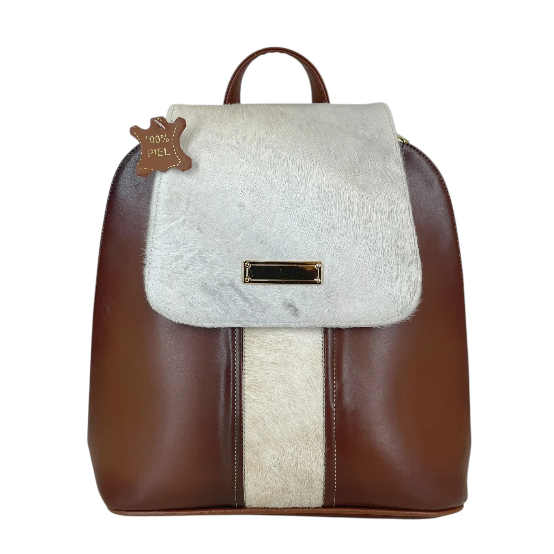 [M5MTVPSH] MORRAL TAPA VAQUETA (PELO SHEDRON)
