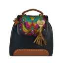 [B5BKMRINS] BACKPAK PIEL VAQUETA MANDALA NEGRO/SHEDRON  (.)