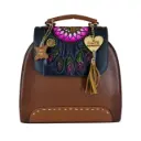 [B5BKVATSN] BACKPAK PIEL VAQUETA MANDALA NEGRO/SHEDRON  (ATRAPASUEÑO SHEDRON/NEGRO)