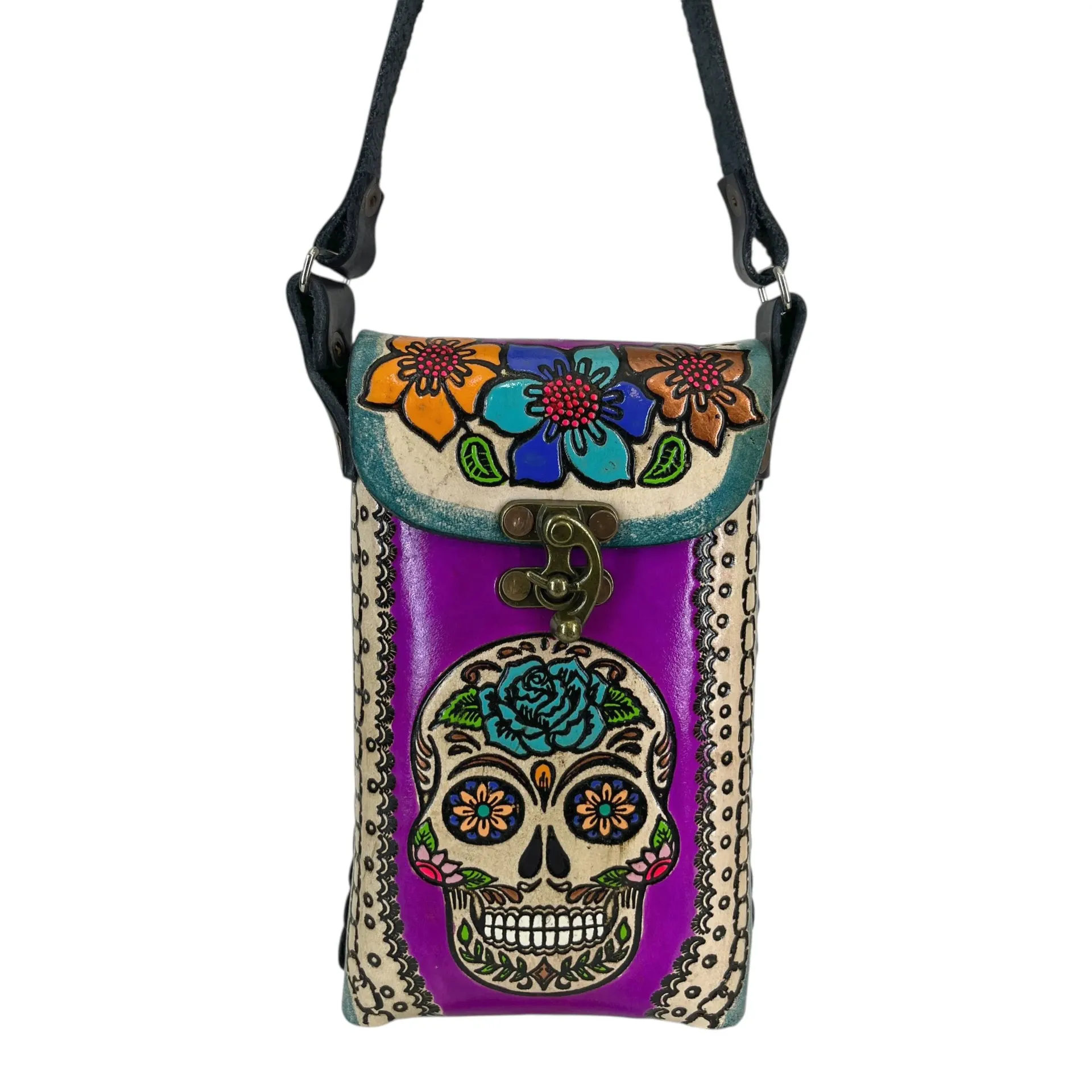 PORTACEL VAQUETA CINCELADA