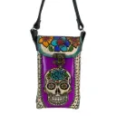 [P1VCCALFI] PORTACEL PIEL VAQUETA (CALAVERA FIUSHA)