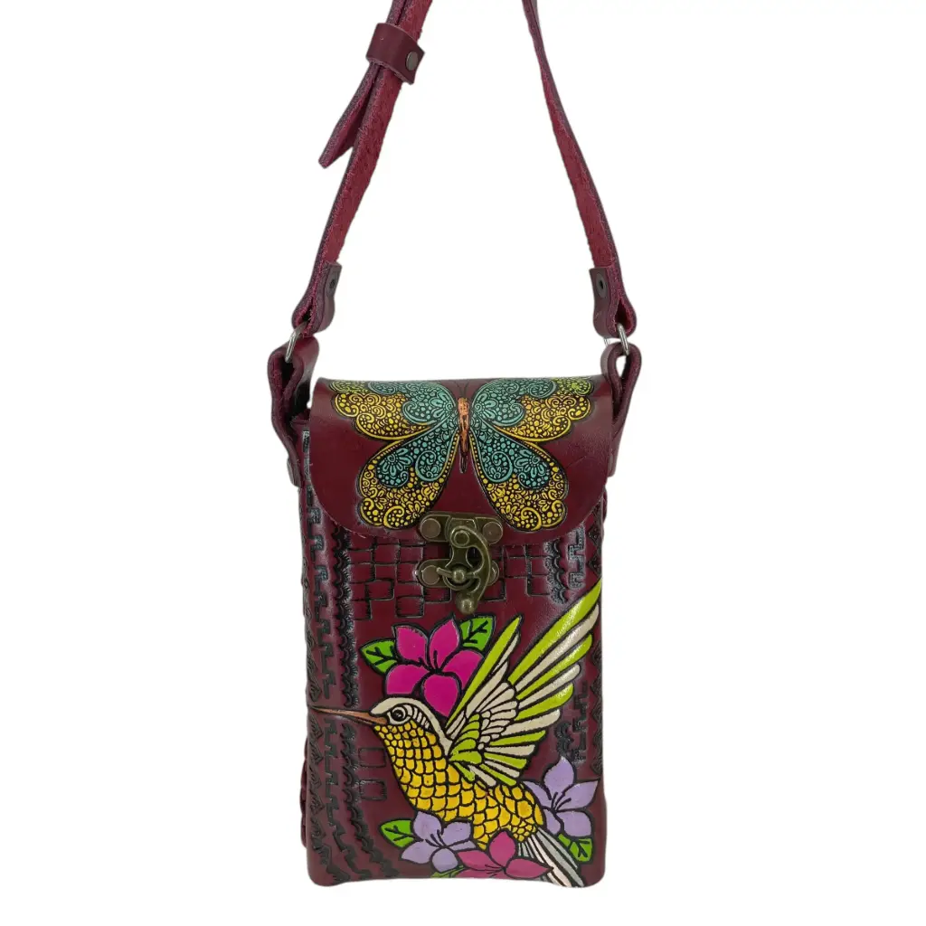 PORTACEL PIEL VAQUETA