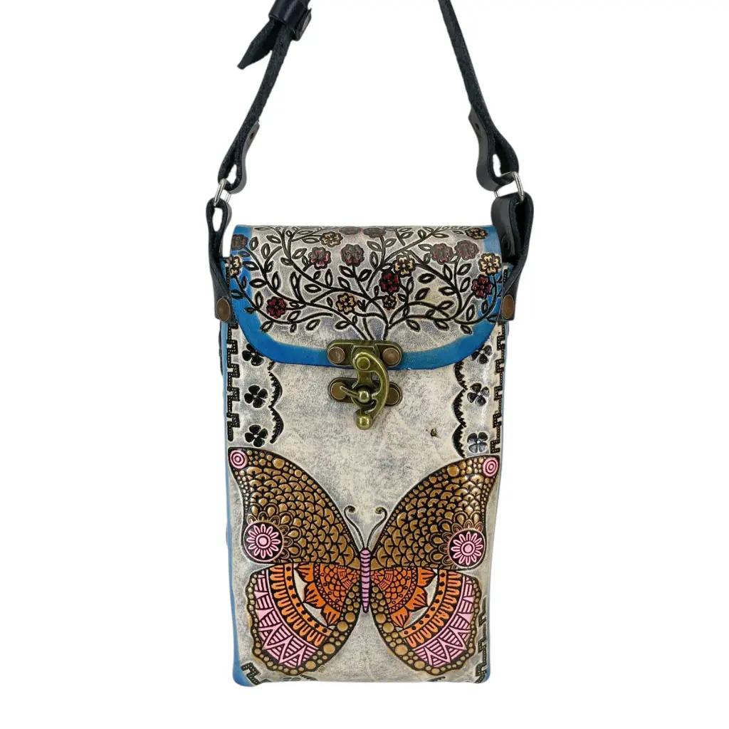 PORTACEL PIEL VAQUETA