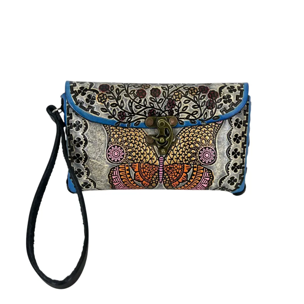 MUÑEQUERA VAQUETA CINCELADA 