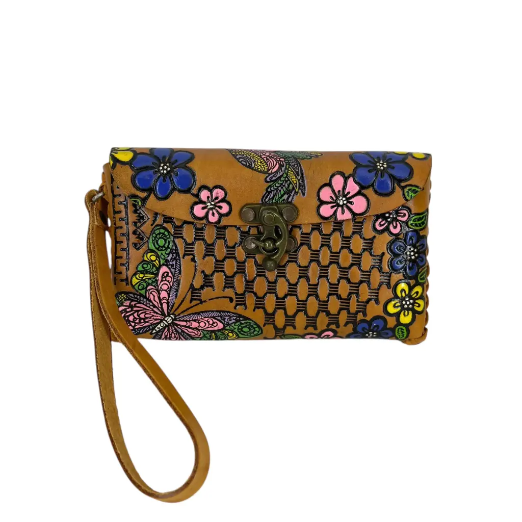 MUÑEQUERA VAQUETA CINCELADA 