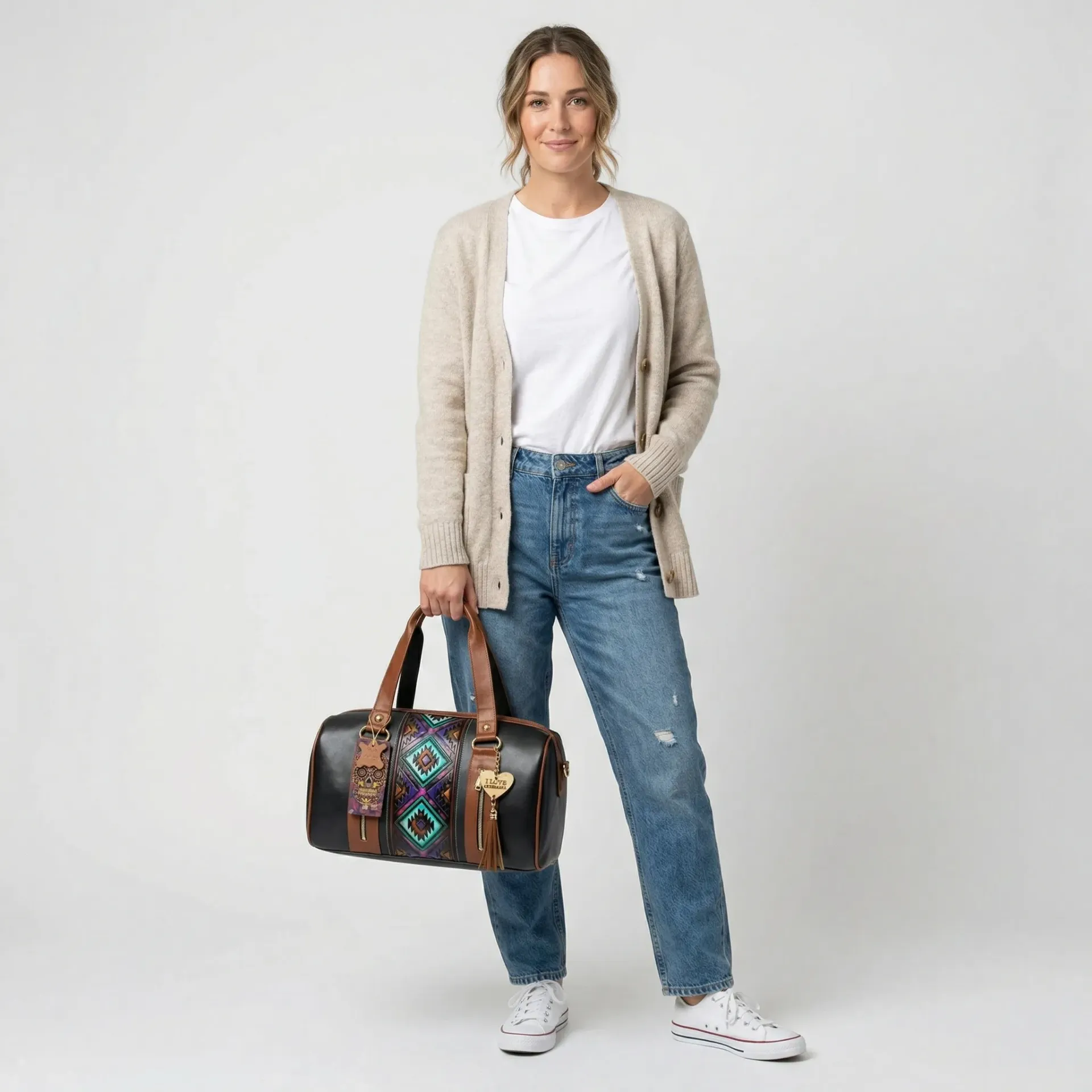 [B5BA3VROSN] BAUL 3 VAQUETA 