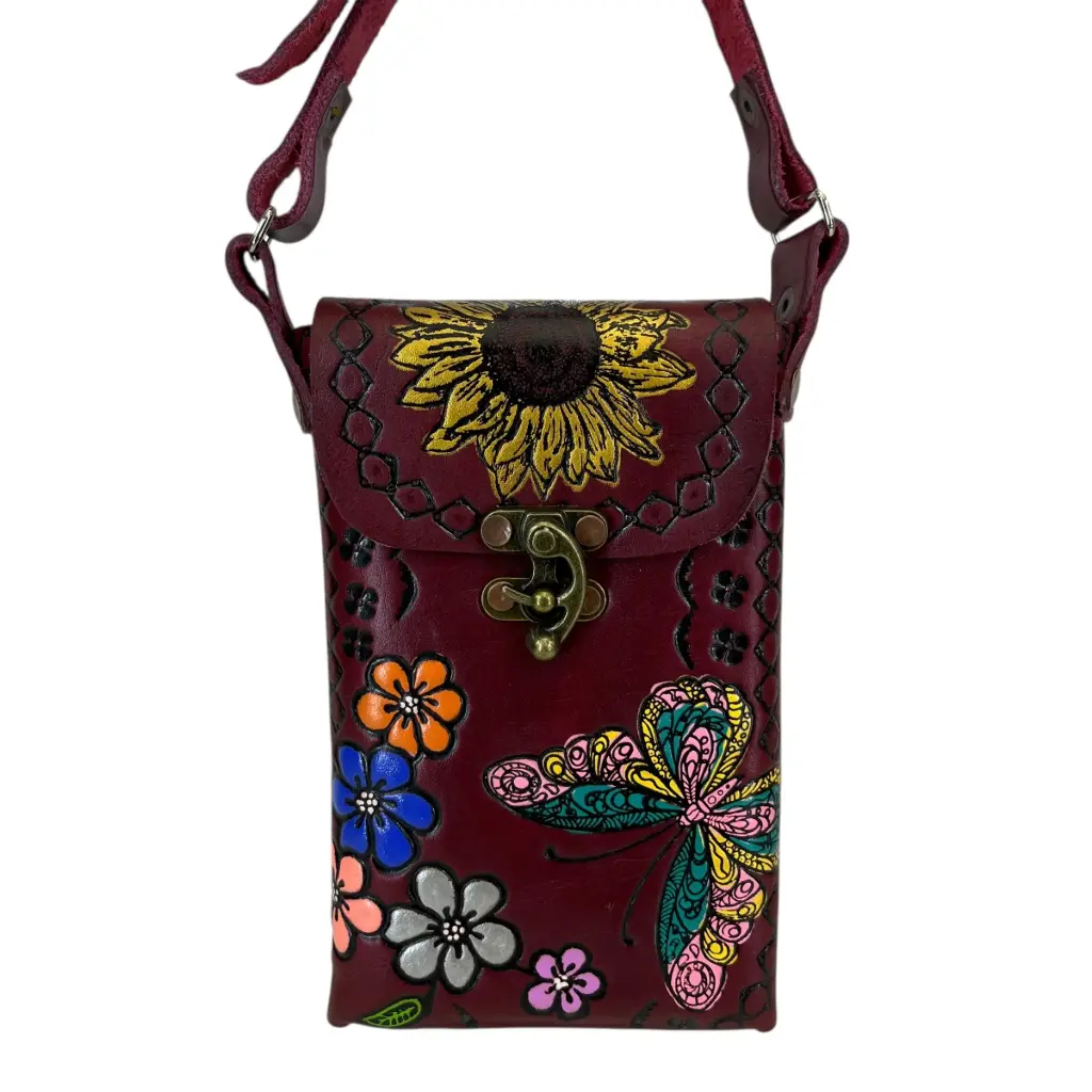 PORTACEL VAQUETA CINCELADA