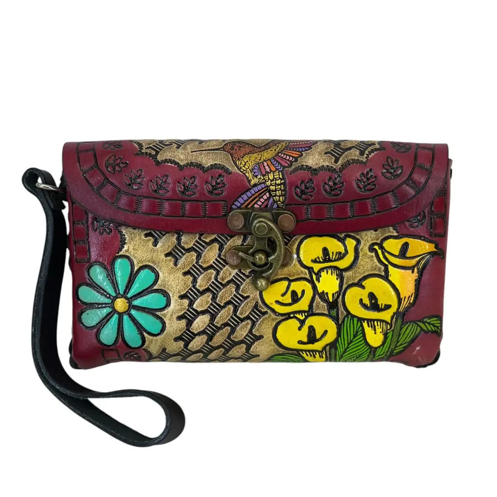 MUÑEQUERA VAQUETA CINCELADA 