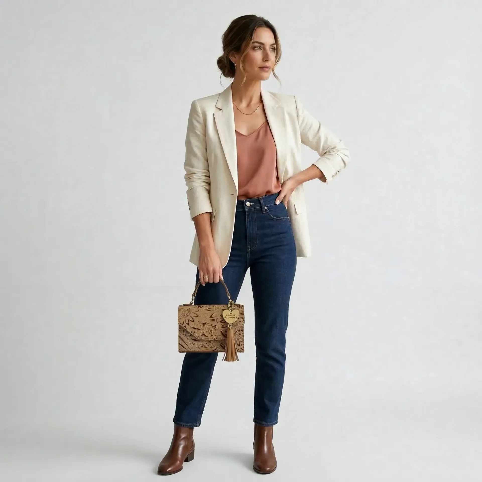 [B6DE3GMCOS] DELIA #3 PIEL  (GIRASOL MUNEQ CAMEL/ORO/SHEDRON)