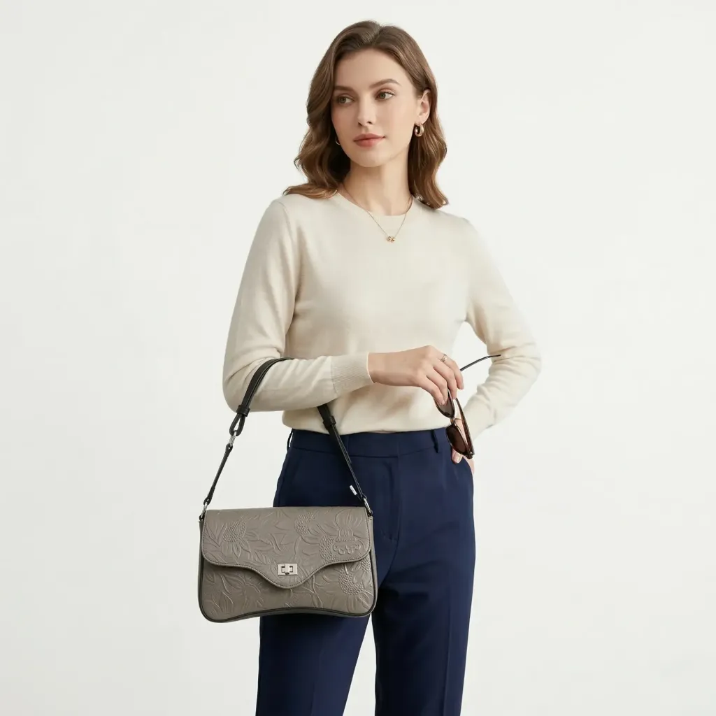 [B2LEGGNEG] LESLY PIEL  (GIRASOL GRIS/NEGRO)