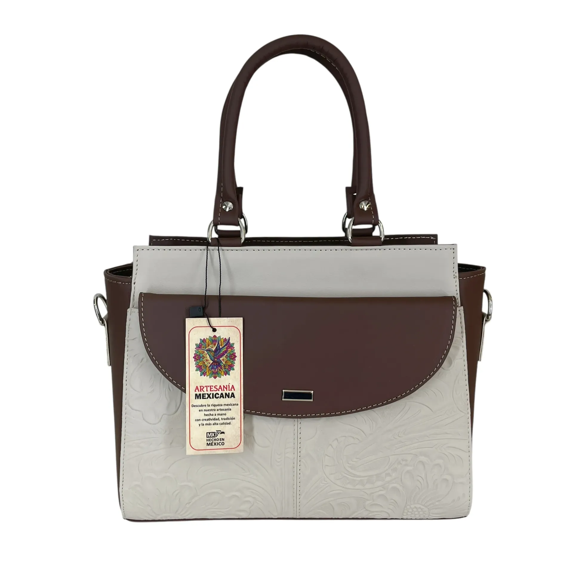 [B0NOFBECA] NOEMI PIEL (FLORES BEIGE/CAFE)