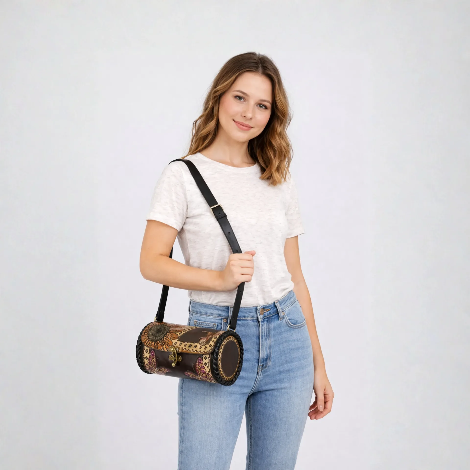 [C2VAPGMAR] CILINDRO PIEL VAQUETA GIRASOL MARIPOSA