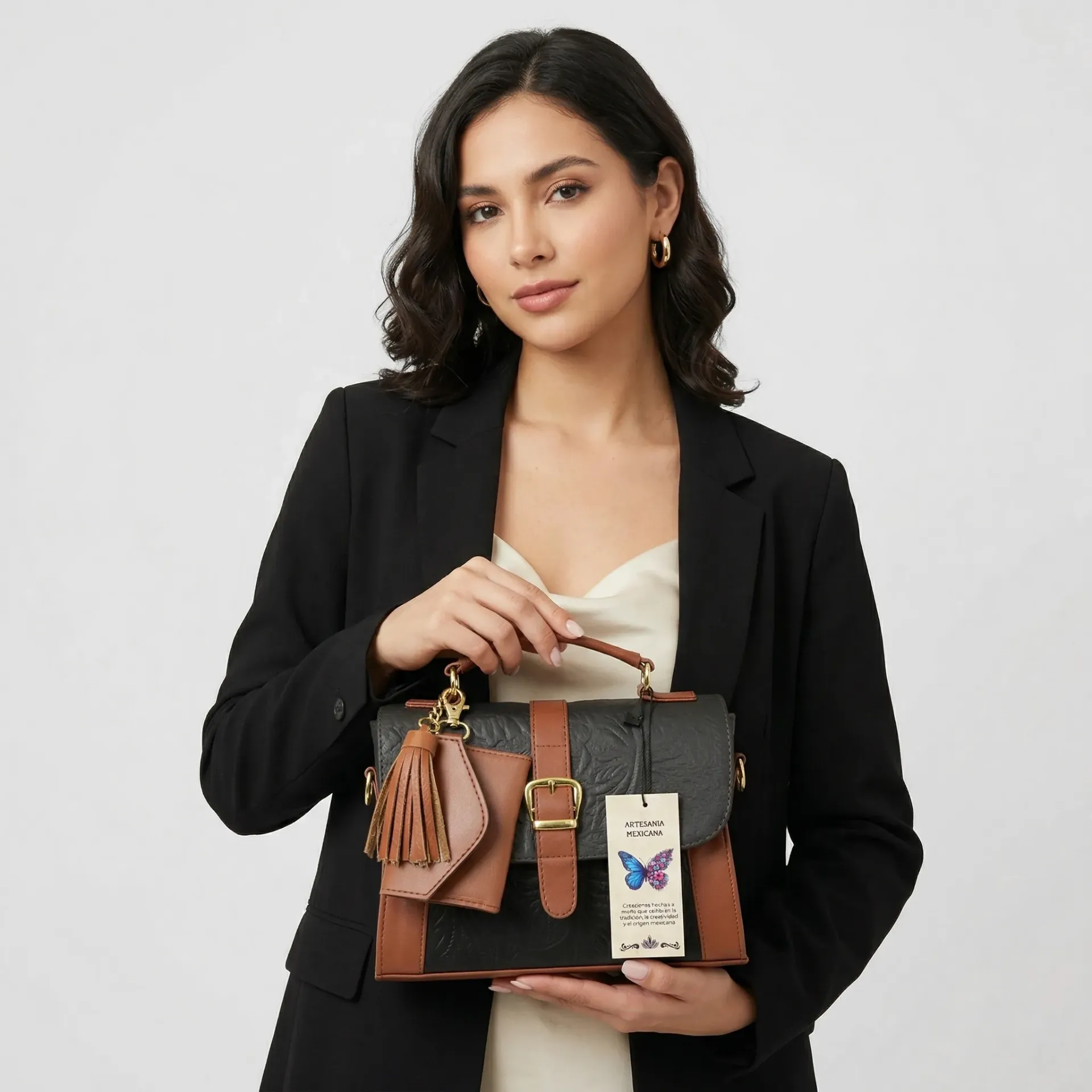 [B2RSAPGOS] ROSA PIEL (FLORES GRIS OSCURO)