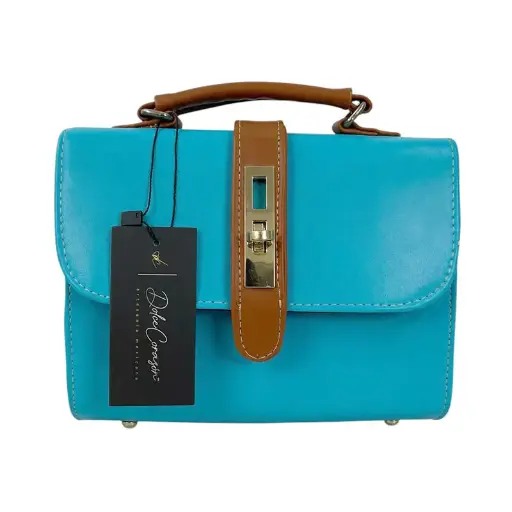 [BOBRSIAZCSH] BOLSO BROCHE SINTETICO AZUL CIELO/SHEDRON