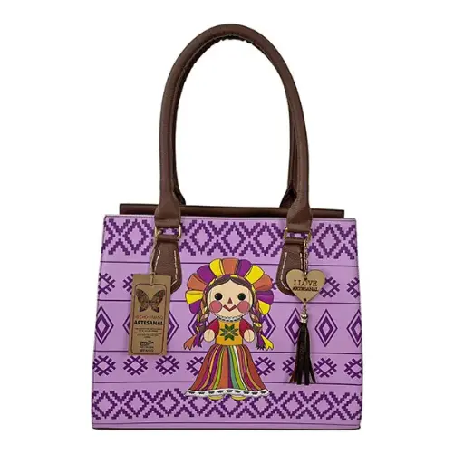 [B05BOVAMOLE1] BOLSA VAQUETA MORADO LELE 1