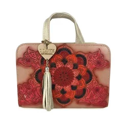 [B02FRTPLLAMA] FRIDA TODO PIEL LISO LATTE MANDALA