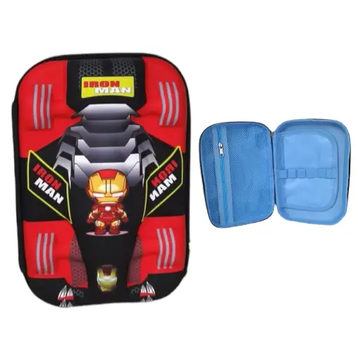 [B01IMCAGRIMRO] IMPORTACION CARTUCHERA GRANDE IRON ROJO