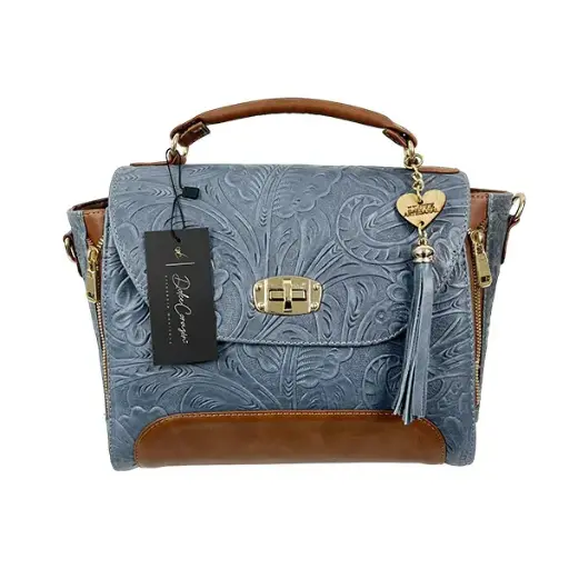 [B16DEPIFAJSHE] DEMIS PIEZ FLORES AZUL JEANS/SHEDRON