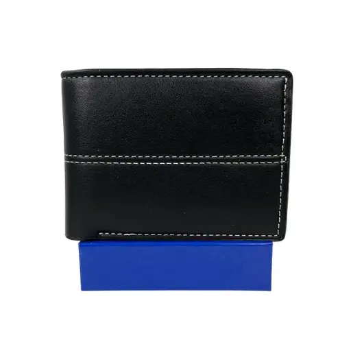 [C05PICAMINECO] CARTERA CABALLERO MICHEEL NEGRO COSTURAS